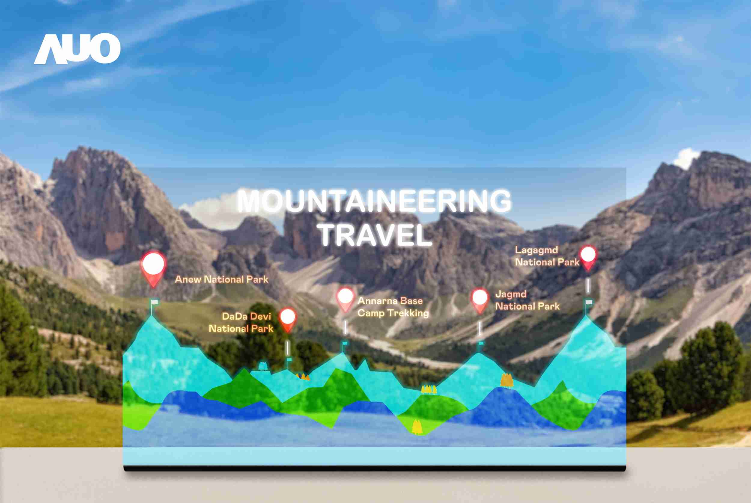 欧陆注册展示全球单片尺寸最大(*)42吋透明Micro LED显示器拼接而成的〝64吋透明Micro LED显示器〞，，，具备高透明度、、、1,000 nits高亮度、、、、广色域、、、采用三边无边框的无缝拼接等多重特色，，呈现超高清、、、、细腻画质而不遮挡后方视觉，，满足层峰需求，，，，可广泛运用于零售、、、、艺术展览或商业空间等场域